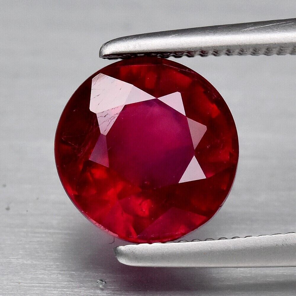 Ruby.  2.24ct . Master Valuer Appraised $705 7x7x5mm .July Birthday. See Video