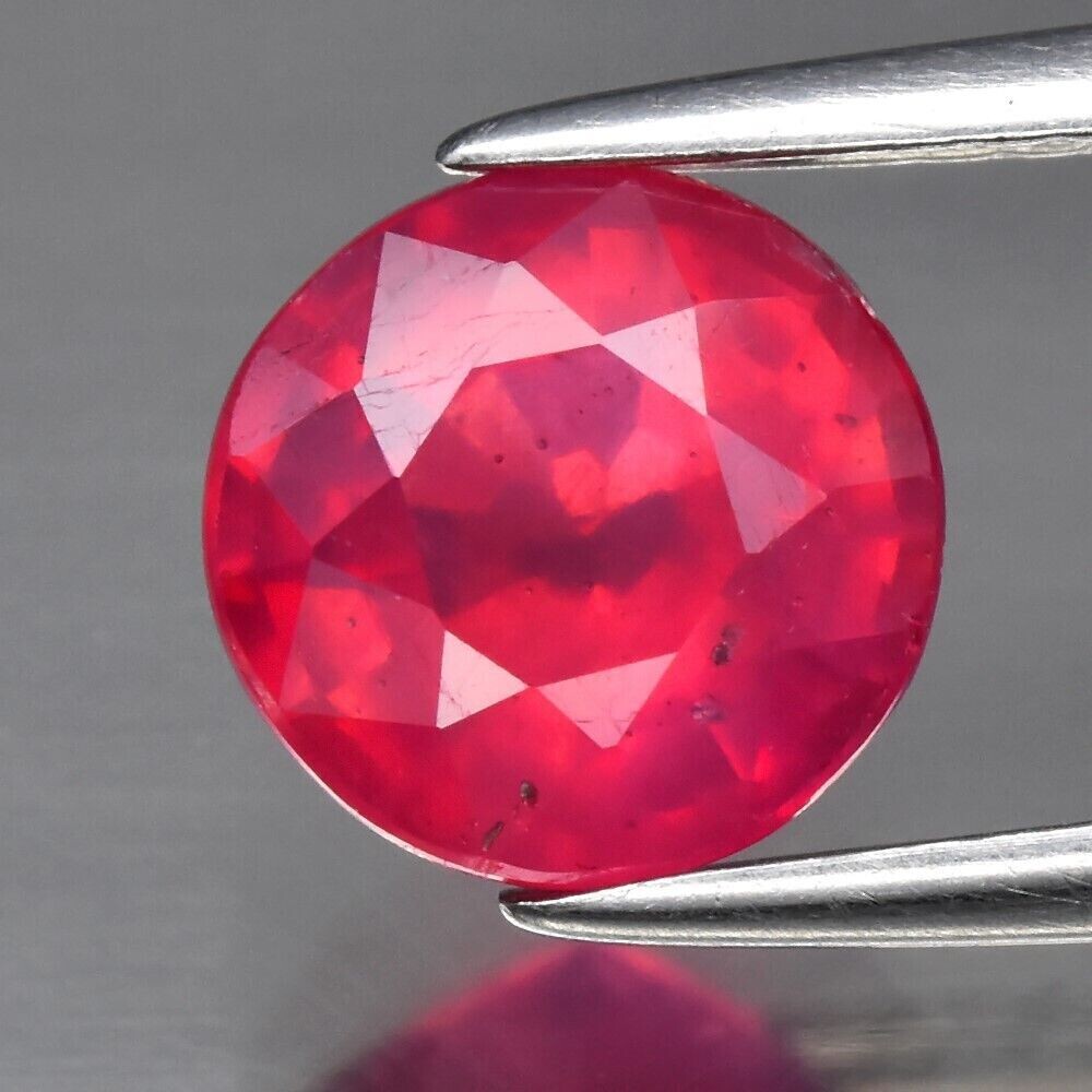 Ruby.  1.76ct . Master Valuer Appraised $610 7x7x4.2mm .July Birthday. See Video