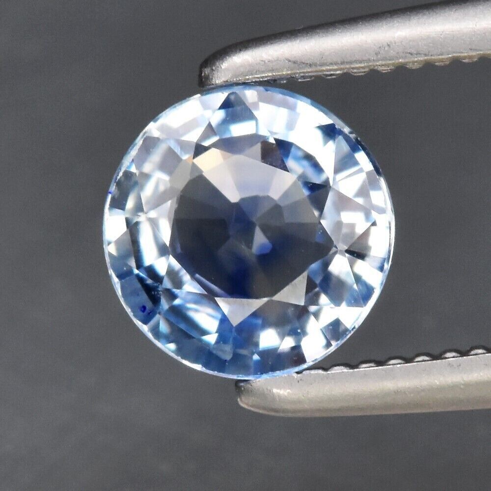 Sapphire, Ceylon.  Light Blue  Approx. .61ct. 5.2x5.2x2.5 .September Birthday.