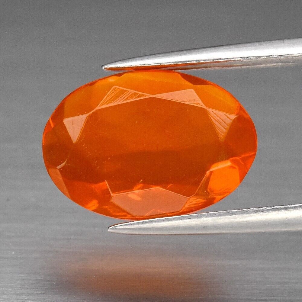 Fire Opal .  Approx. 1.22cwt . 10x7.2xmm  Earth Mined . Oct. Birthday, See Video