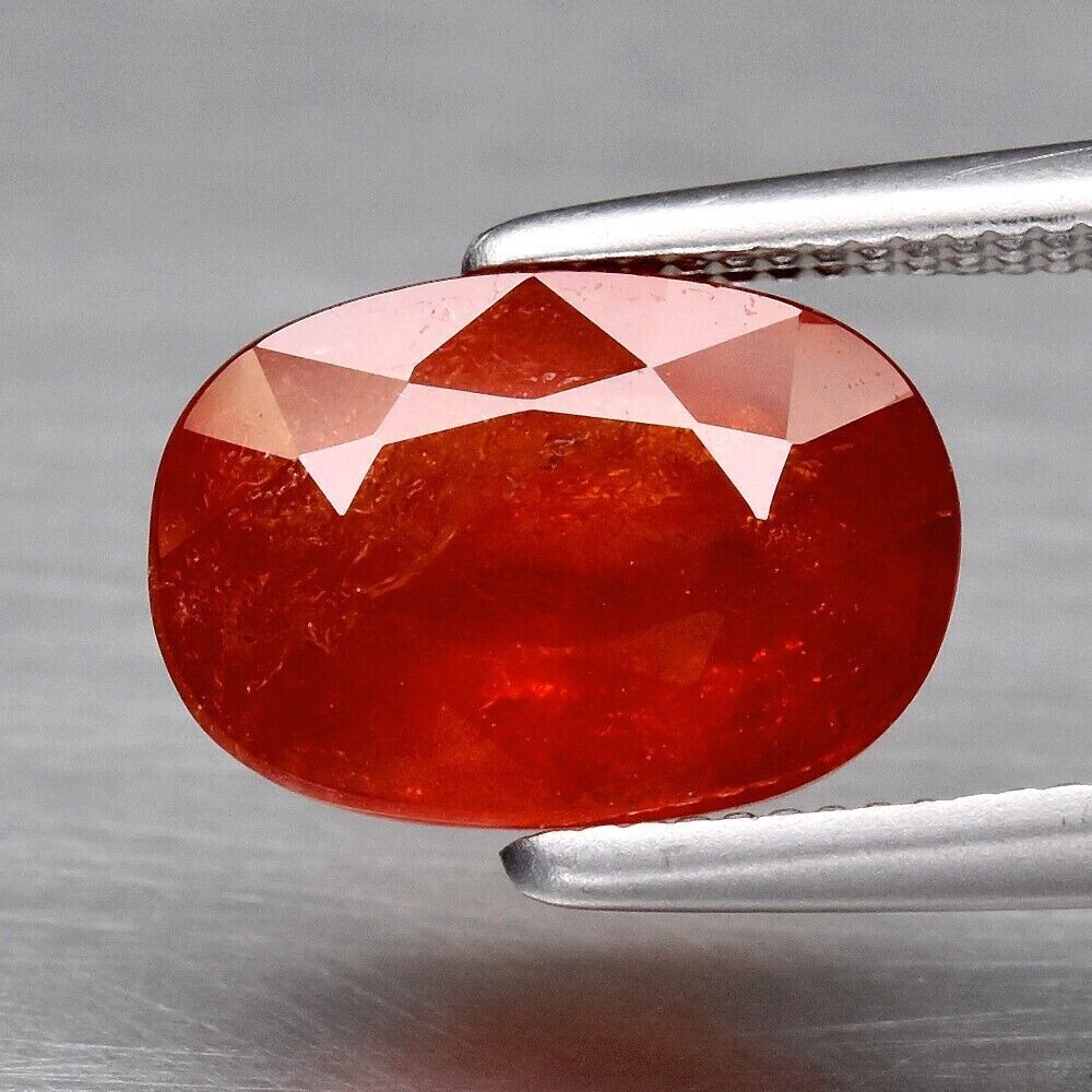 Sapphire,  Orange Approx. 2.21ct. 8.8x6.3x4mm .September Birthday. See Video
