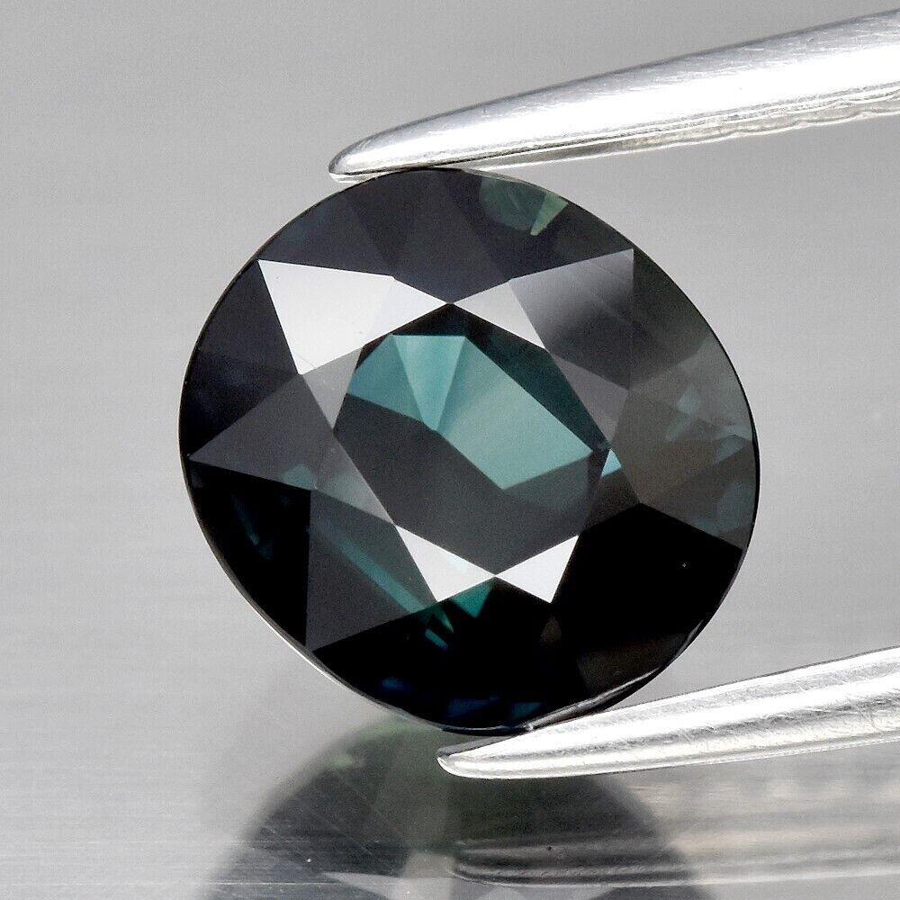 Sapphire Bluish Green.  Approx. 2.15ct.  7.6x6x4.5mm .September Birthday. Eye Clean. See Video.