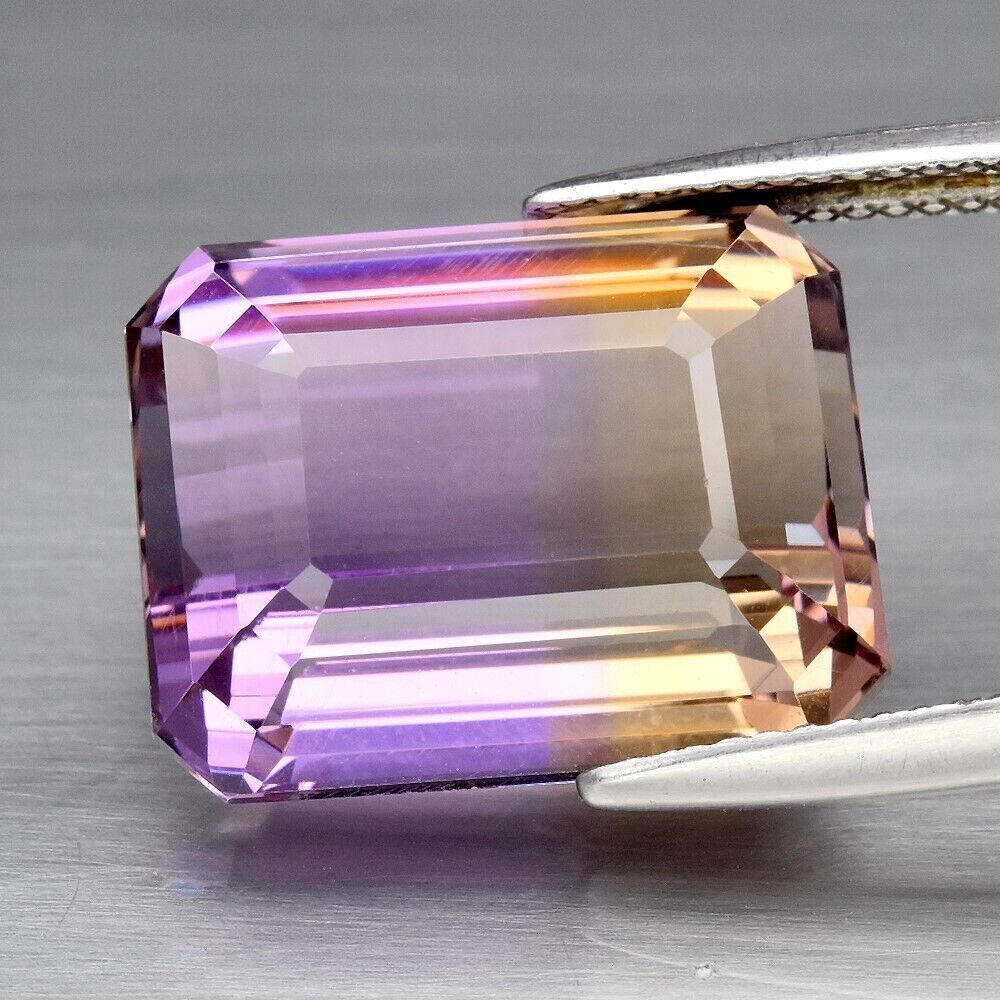 Ametrine 16.42cwt . 16.5x13x9.9mm. Master Valuer Appraised for $675. February Birthday. See Video.