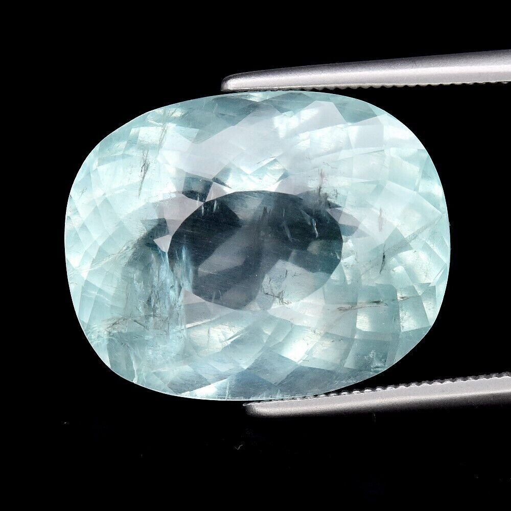 Aquamarine .  Approx.11.94cwt. Master Valuer Appraised $1,210 16.8x13.4x9.1mm . March Birthday. See Video.