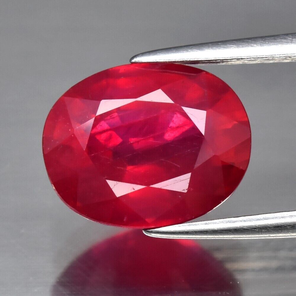 Ruby.  Approx. 3.61. Master Valuer Appraised $1175 10x8x5.1mm .July Birthday. See Video
