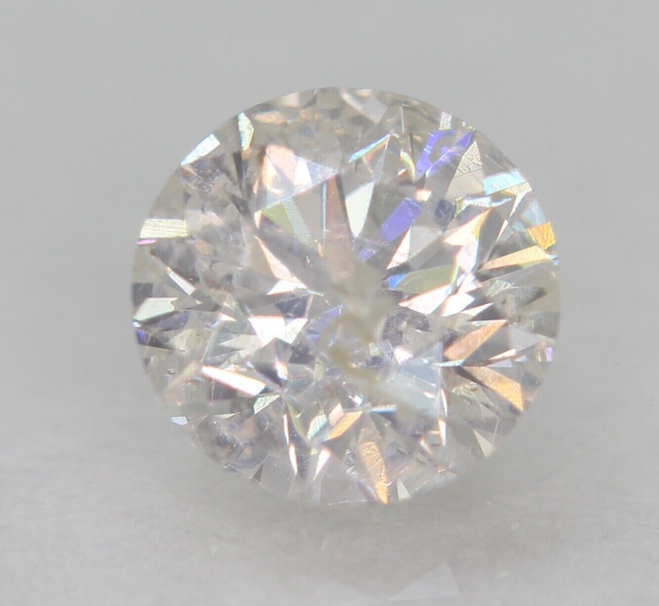 Earth Mined Diamond, .35cwt. 4.46x4.46x2.85. Enhanced for Clarity . See Video.