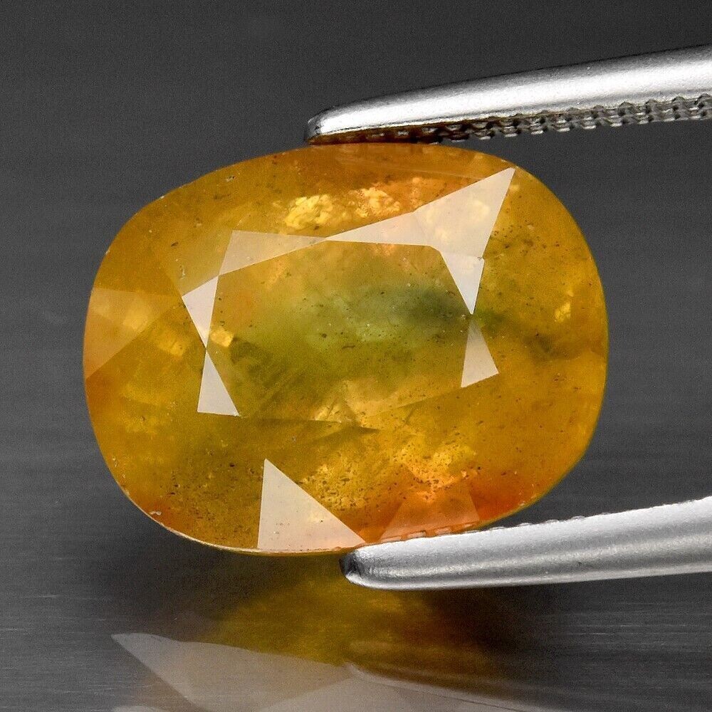 Sapphire,  Yellow  Cushion. Approx. 3.97ct. 10x7.8x5.6.September Birthday. See Video
