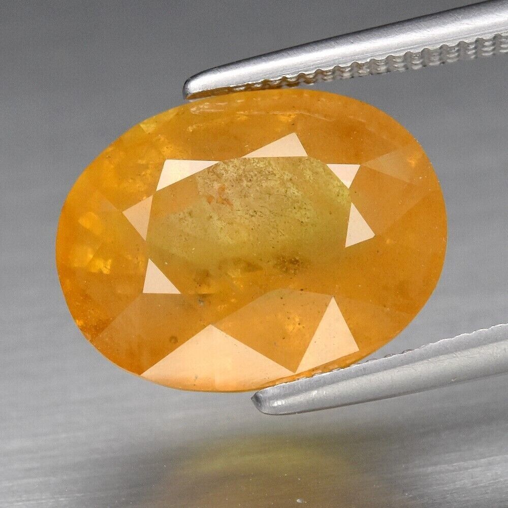 Sapphire, Yellow, Approx. 4.5ct.  10.8x8.5x5mm .September Birthday. See Video