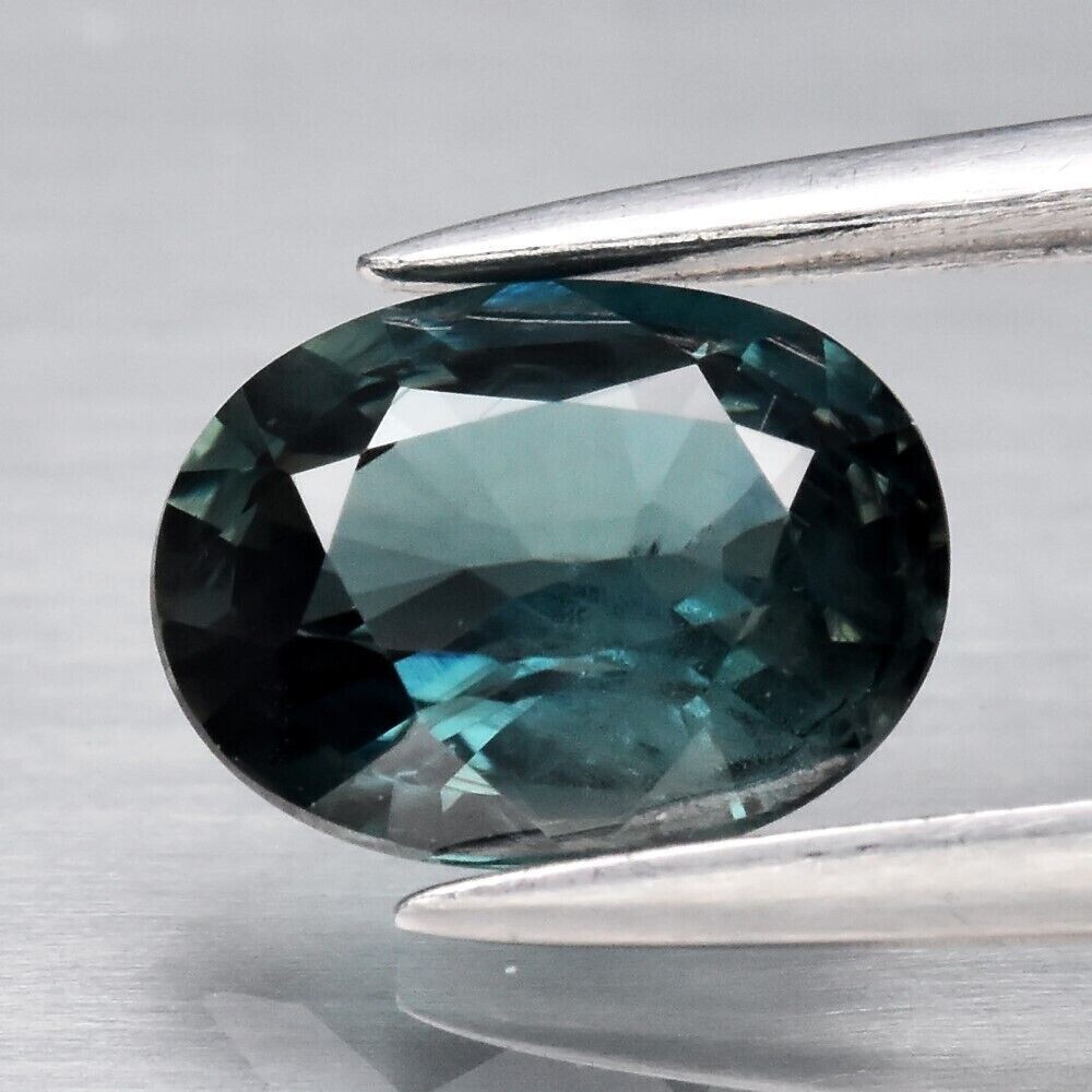 Earth Mined  Sapphire, Blue Green. Approx.  1cwt. 6.6x5x3.2mm. September Birthday. See Video.