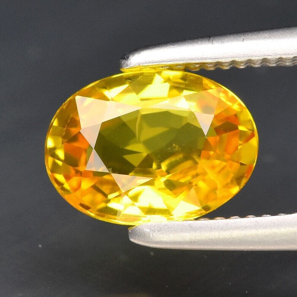 Earth Mined  Sapphire, Yellow. Approx.  .9cwt. 6.8x5x2.9mm. September Birthday. See Video.