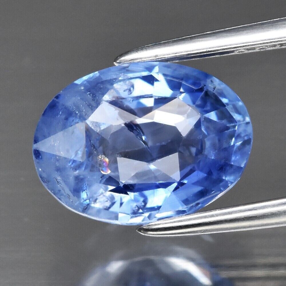 Earth Mined Ceylon Blue Sapphire. Approx.  1.86cwt.  8.5x6.3x4mm. September Birthday. Master valuer Appraised. $835 See Video.