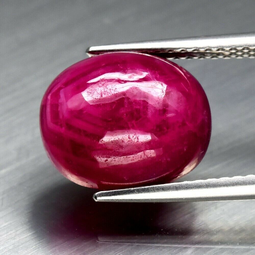 Ruby Ring Size 7. 8.95ct. Natural Earth Mined Cabochon . July Birthday. 11.5x9.6x7.2mm