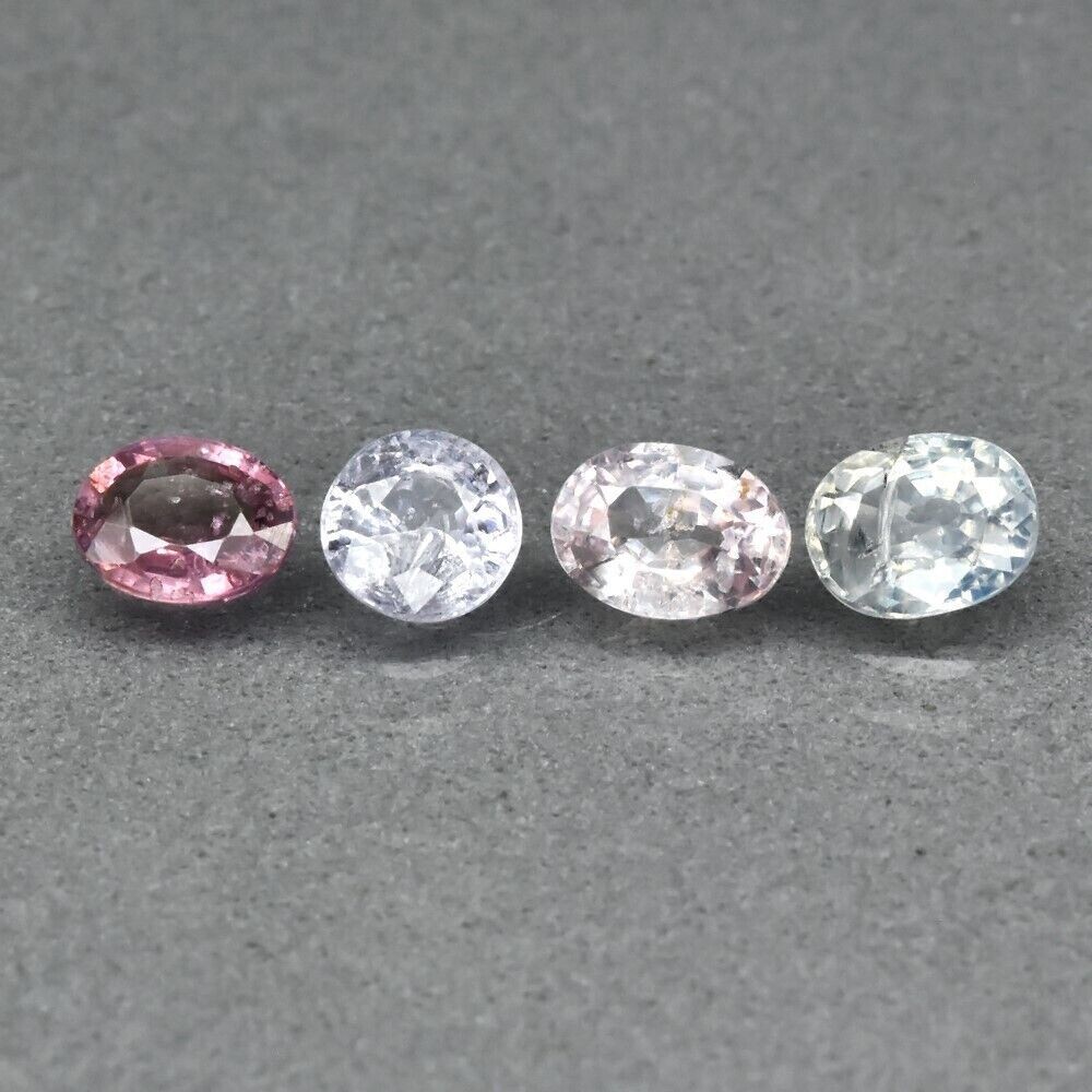 Approx. 2.55ct.  4pce. Sapphire.   Approx. 6x4mm  and one approx. 5mm round September Birthday. See video