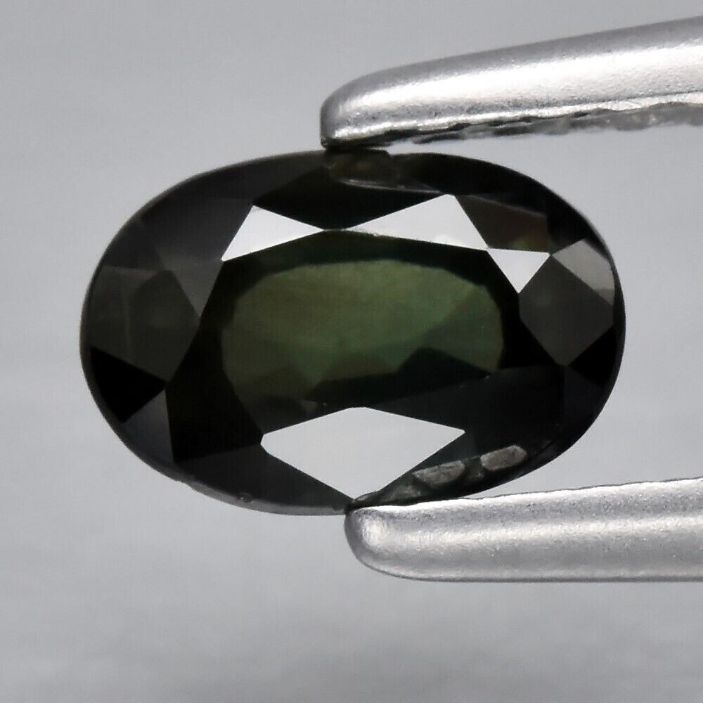 .75 cwt Green Sapphire . Unheated 6x4mm.  September Birthday. See Video