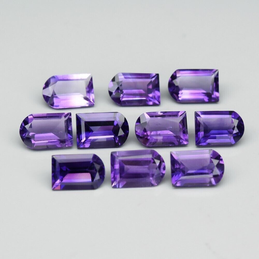 Amethyst Melee, 10.   6x4mm 4.8cwt.  Earth Mined, No Treatments. See Video.