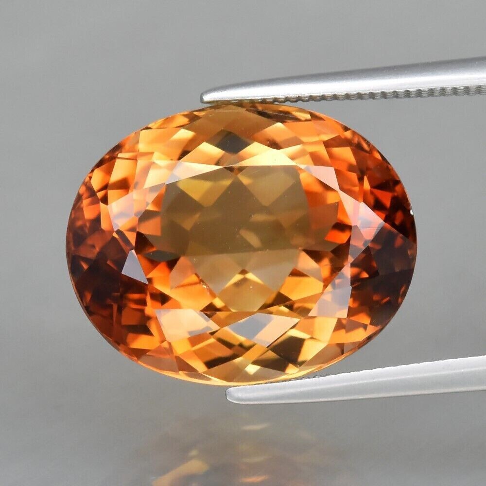 Topaz 11.82cwt,14.7x11.9x8.1mm. Master Valuer Appraised for $1240. November Birthday.  See Video.