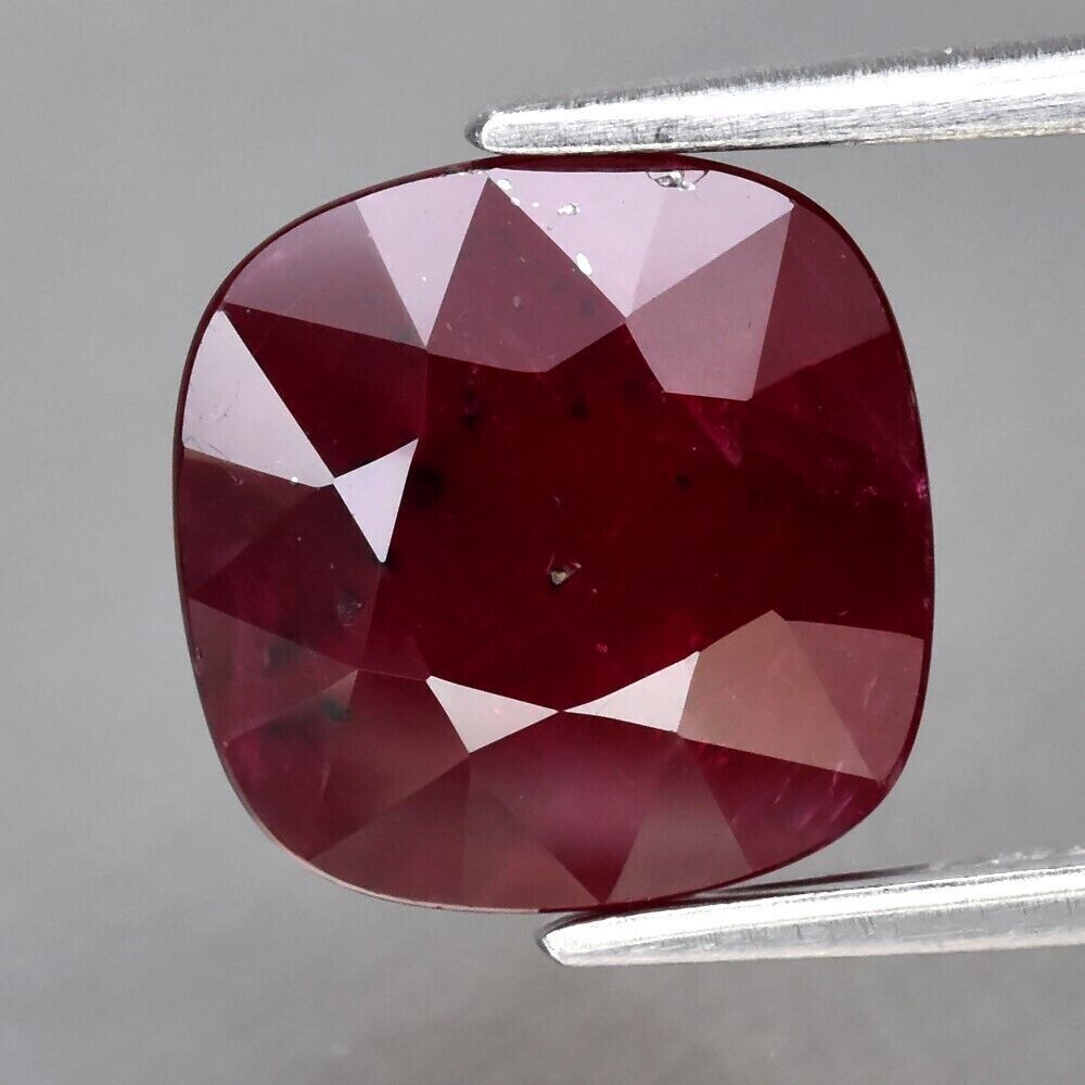 Earth Mined Ruby. A 3.19cwt 8.4x8.4x5mm. July Birthday. See Video