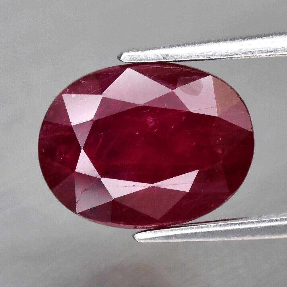 Earth Mined Ruby. A 3.58cwt10x7.6x5.2mm. July Birthday. See Video