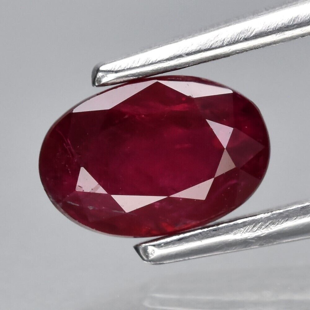 Earth Mined Ruby. A .63cwt 6x4x2.7mm.  July Birthday. See Video