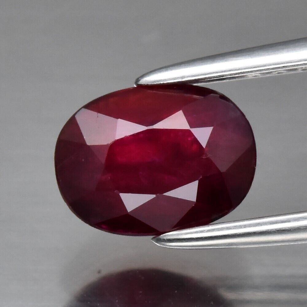 Earth Mined Ruby. A 1.03cwt 6.7x5x3.2mm.  July Birthday. See Video