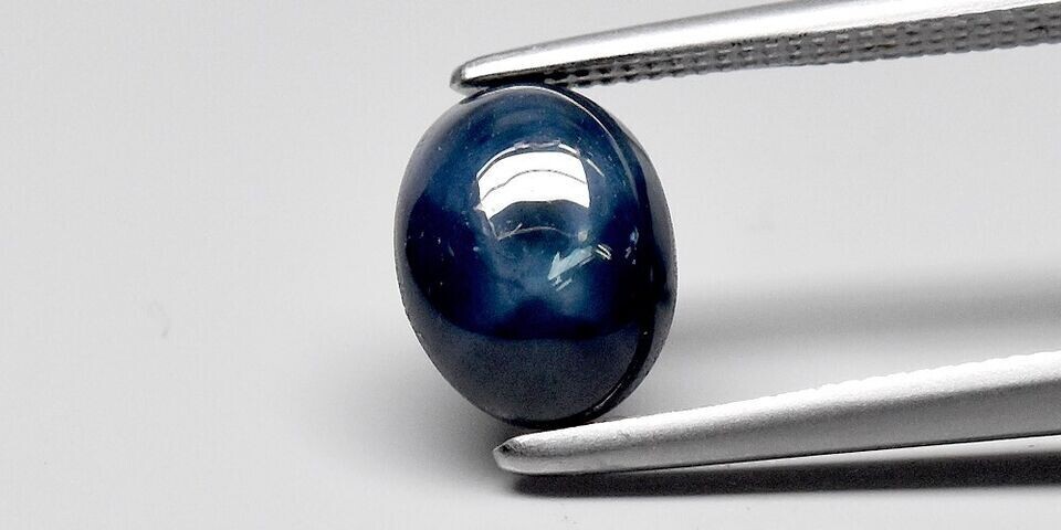 1.64 cwt Star Sapphire 6x5mm. September Birthday. See Video