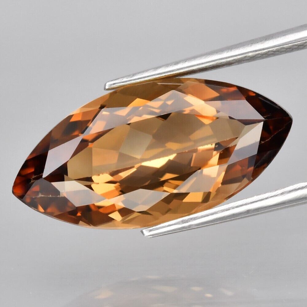 Topaz, 9.39cwt. Natural Earth Mined  19.7x9.8x6.8mm. November Birthday. See Video
