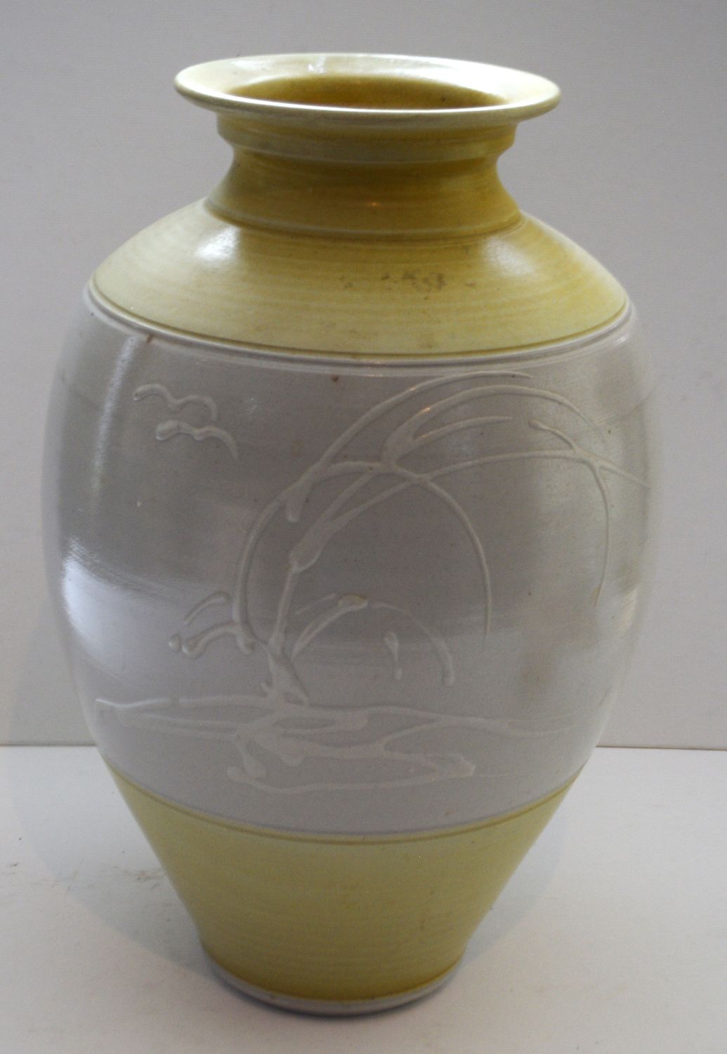 Rare Large Vase by Famous Canadian Potter, Alan Pace.  1988. Signed. 35x23 cm Approx.