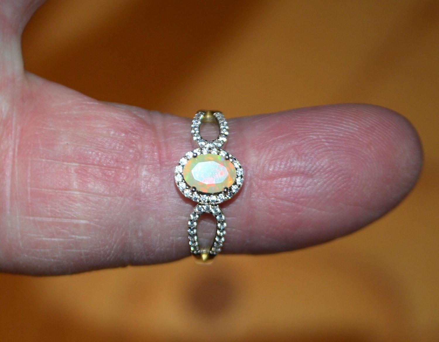 HOLD FOR LISA Size 8 Opal Ring. Genuine Earth Mined. Oct. Birthday. Retiring. Must Sell.
