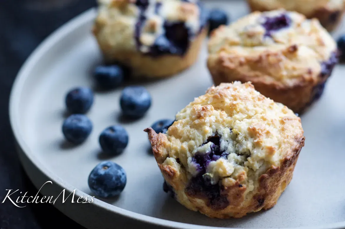 Blueberry Muffins with Crumb Topping Recipe. SEE NOTE.