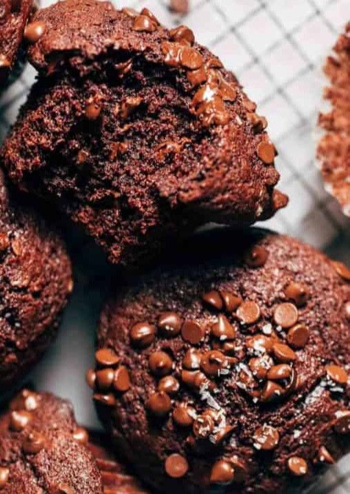 Double Delicious, Double Chocolate Chip Muffin Recipe. SEE NOTE.