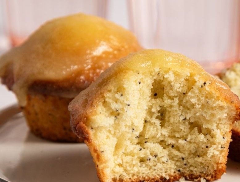 Glazed Poppyseed Muffin Recipe. SEE NOTE.