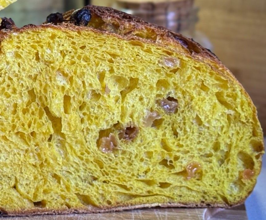 Turmeric Raisin Bread Recipe. See Note.