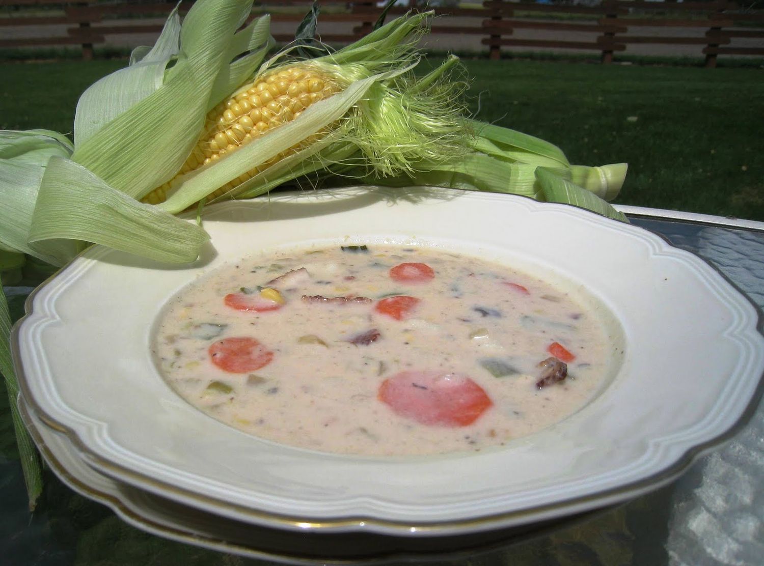 Corn Chowder Soup Recipe. SEE NOTE.