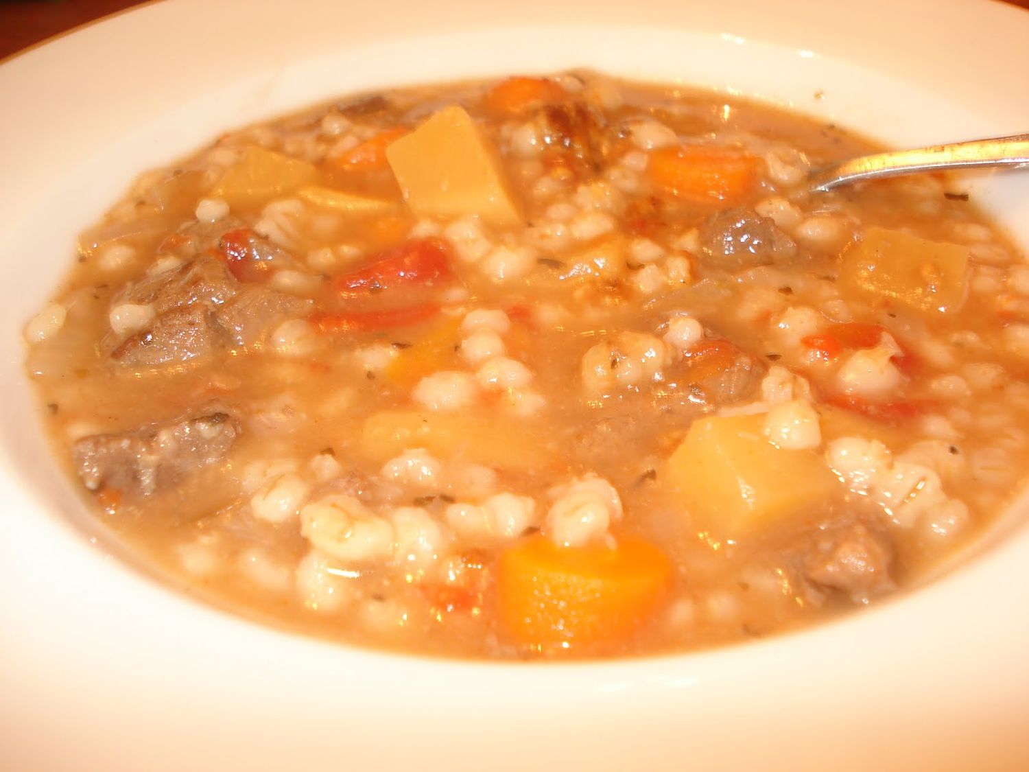 Beef Barley Soup  Recipe. SEE NOTE.