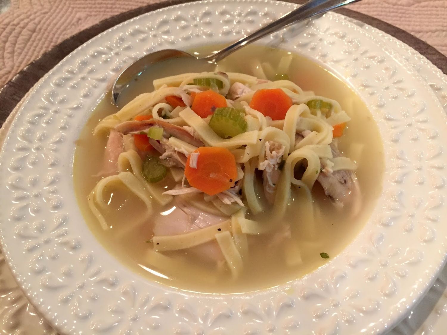 Chicken Noodle  Soup  Recipe. SEE NOTE.