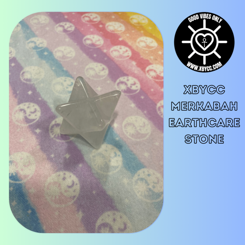 XBYCC Clear Quartz Merkabah Stone