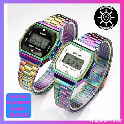 Classic Rainbow Casio Watch