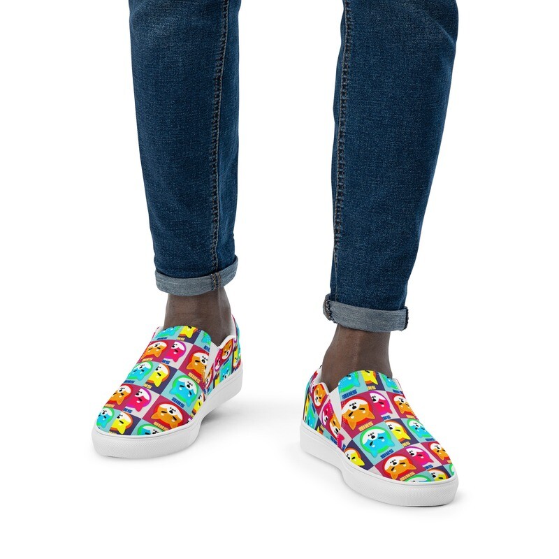 Men’s SHIB POP ART slip-on canvas shoes