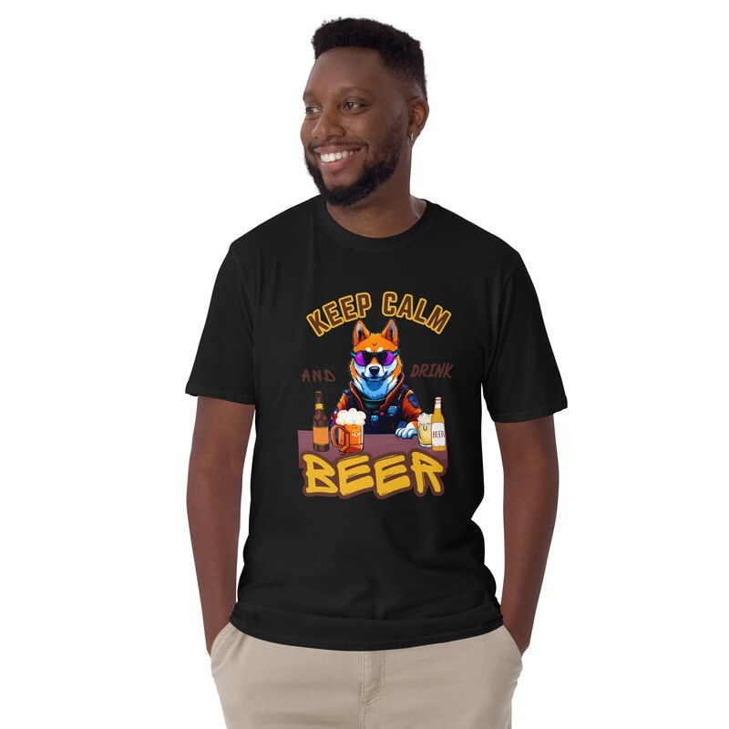 SHIB KEEP CALM &amp; Drink BEER V2 Unisex T-Shirt