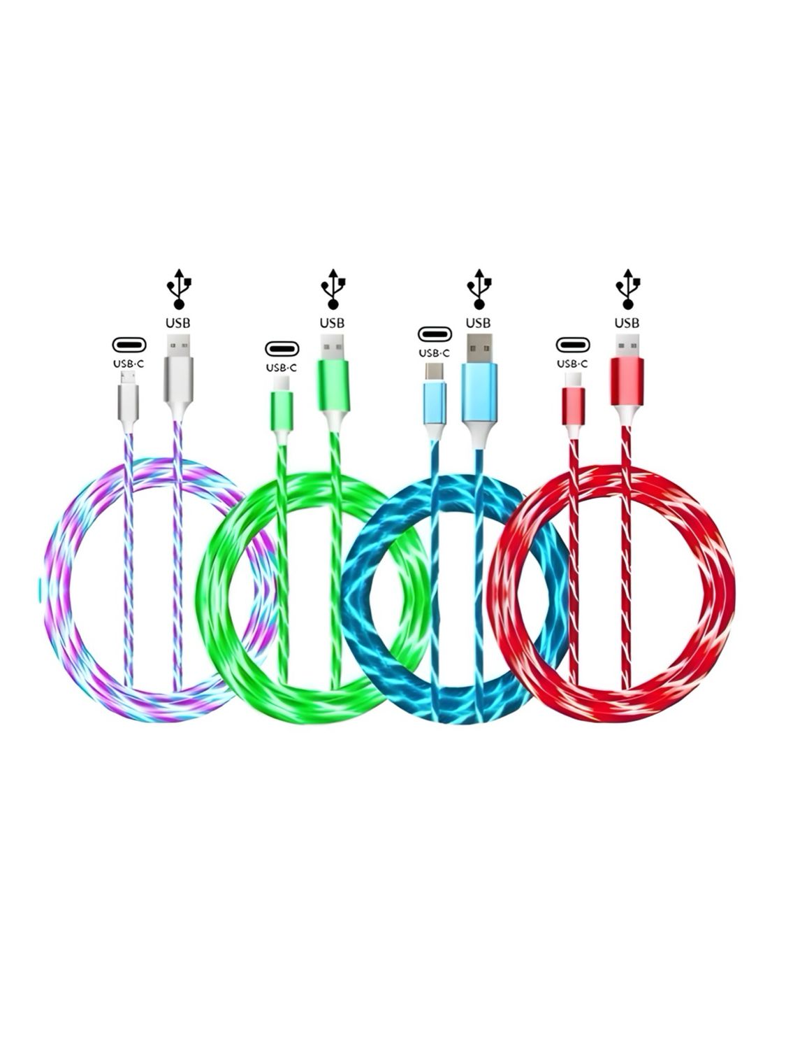 Câble lumineux usb&gt; usb c