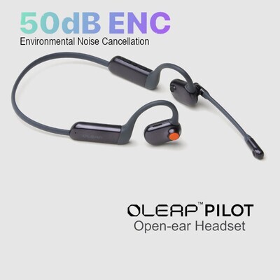 Oleap Pilot ENC Noise Cancellation Headset With Best Call &amp; Sound for Zoom / Microsoft Teams/ Google Meet