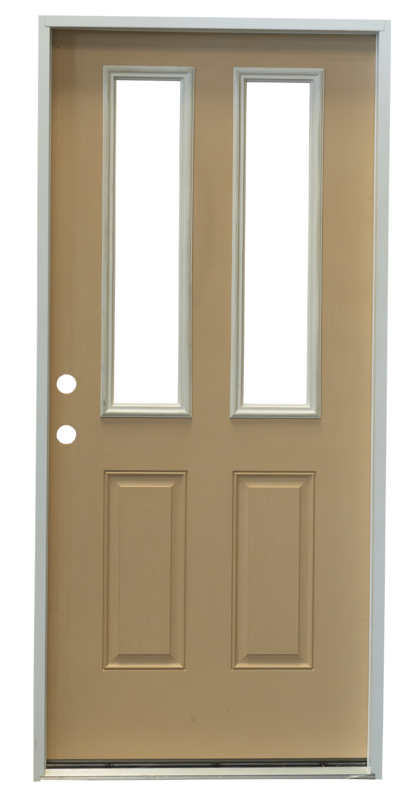 3&#39;0&quot; - 6&#39;8&quot; Fiber Classic 2 Clear Lite 2 Panel Exterior Door