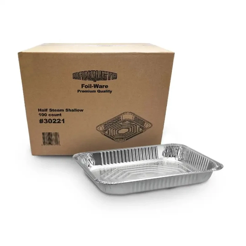 Bandeja De Aluminio Medio Tamaño Shallow