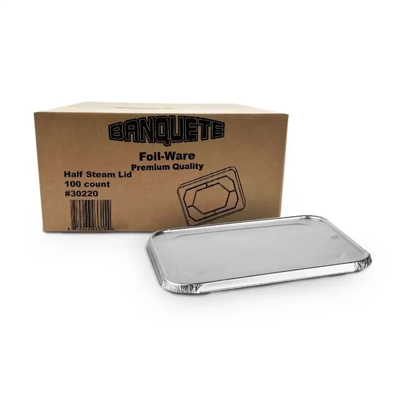 Tapa De Bandeja De Aluminio Half Size 25 Pck