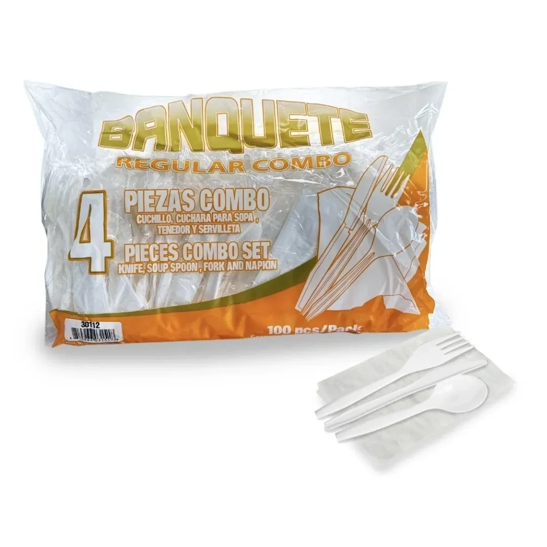 Combo De Cubiertos (Tenedor/Cuchillo/Cuchara/Servilleta)