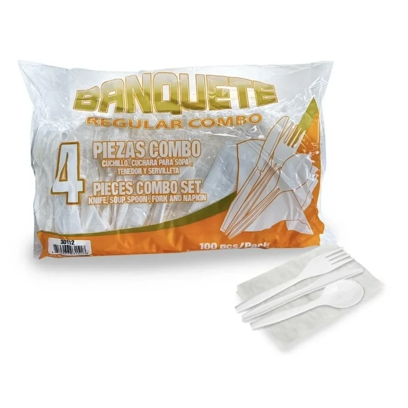 Combo De Cubiertos (Tenedor/Cuchillo/Cuchara/Servilleta)