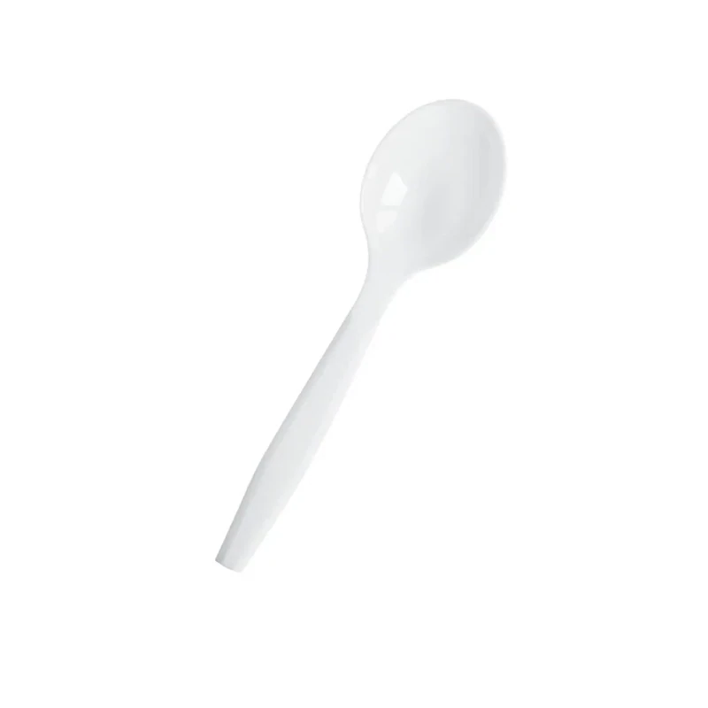 Disposable Soup Spoon 10/100 White