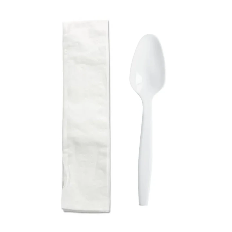 Tea Spoon/White Napkin