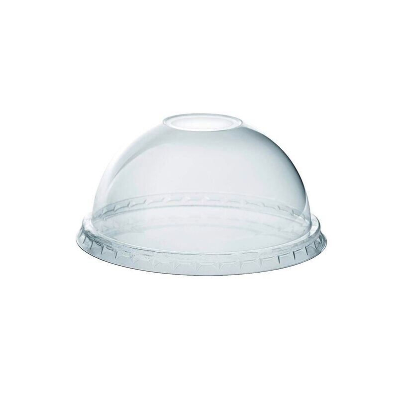 PET Tumbler Dome Lid (With Hole) 14, 16, 20 & 24oz Rim 98mm