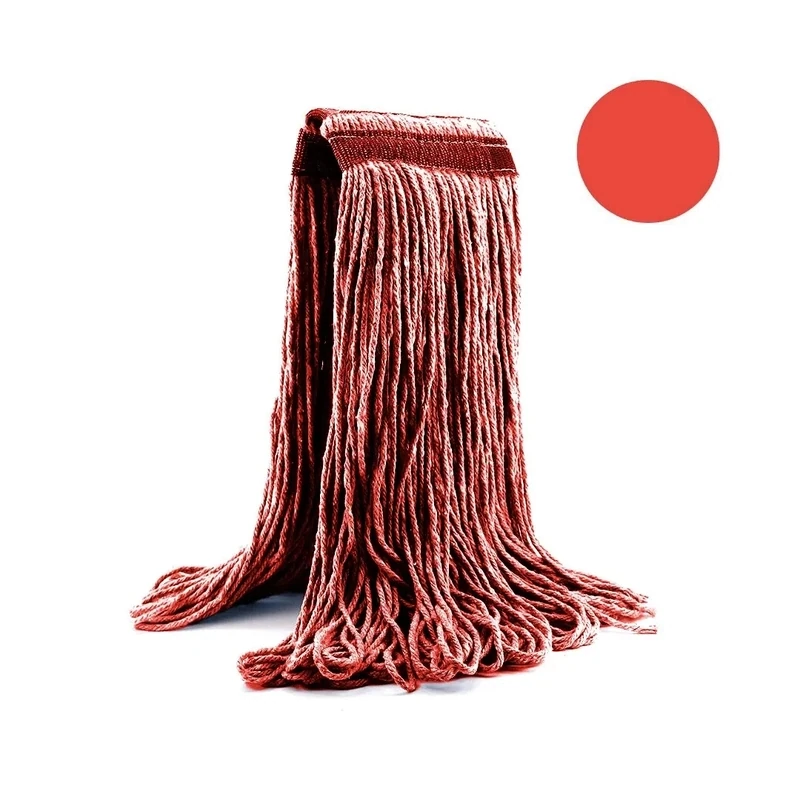 4 Ply Mop Rayon with Medium Header Red